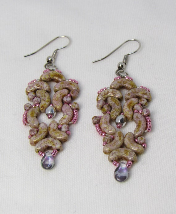 Mauve Swirl Earrings SKU: ER04