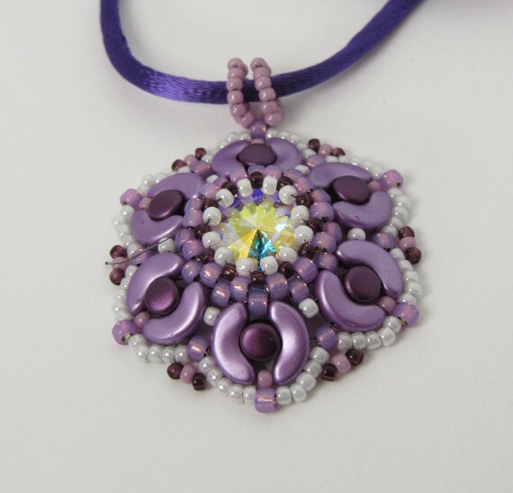 Shades of Purple Corded Pendant Sku: NK1024