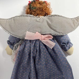 Bolsa de compras para muñeca Angel Bag Lady, estilo vintage de 1997, 19 pulgadas de largo. imagen 3