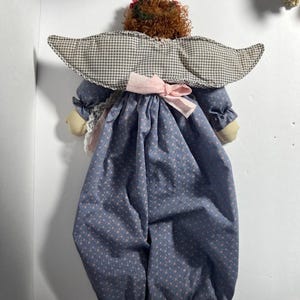 Bolsa de compras para muñeca Angel Bag Lady, estilo vintage de 1997, 19 pulgadas de largo. imagen 4