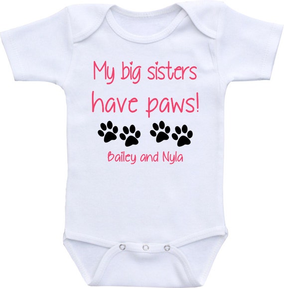 Geschwister Body Meine Grossen Schwestern Haben Pfoten Hund Etsy