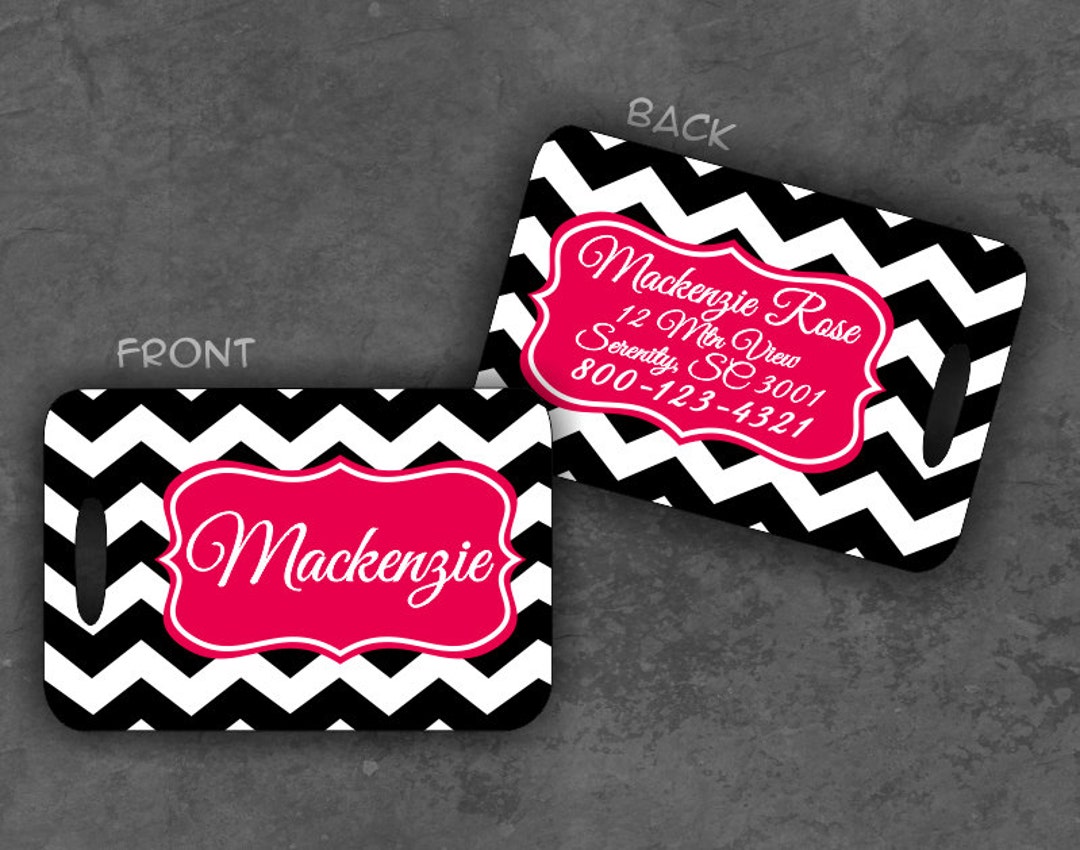 Picture of Personalized Luggage Tag Monogram Luggage Tag Personalized Gift ...