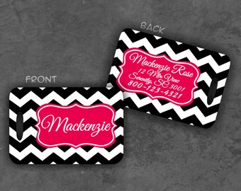 Personalized Luggage Tag Monogram Luggage Tag Personalized Gift Monogram Gift Travel Gift Personalized Gift Custom Luggage Tag Chevron