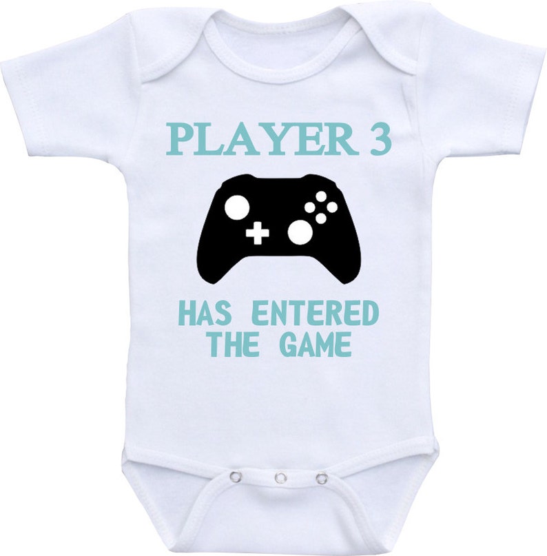 PLAYER 3 HAS ENTERED the Game Onesie® Bodysuit. Video game | Etsy