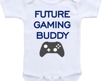 Future Gaming Buddy Onesie® Bodysuit. Video game Onesie® Gamer baby, gamer dad, gamer baby gift