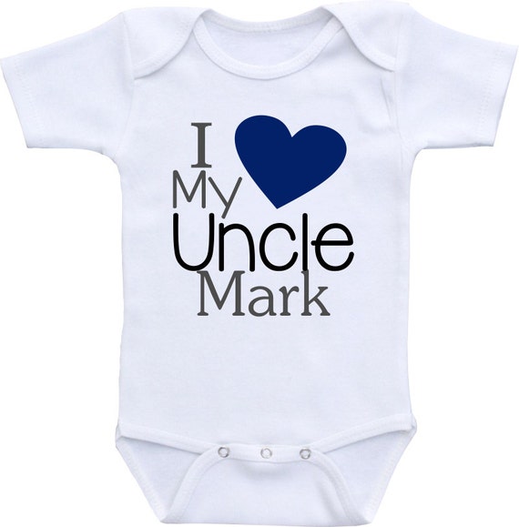 i love my uncle onesie
