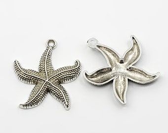 Starfish Charm Antique Silver (8)