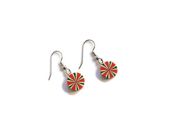 Peppermint Candy Earrings