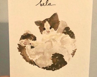 Custom Watercolor Pet Portrait