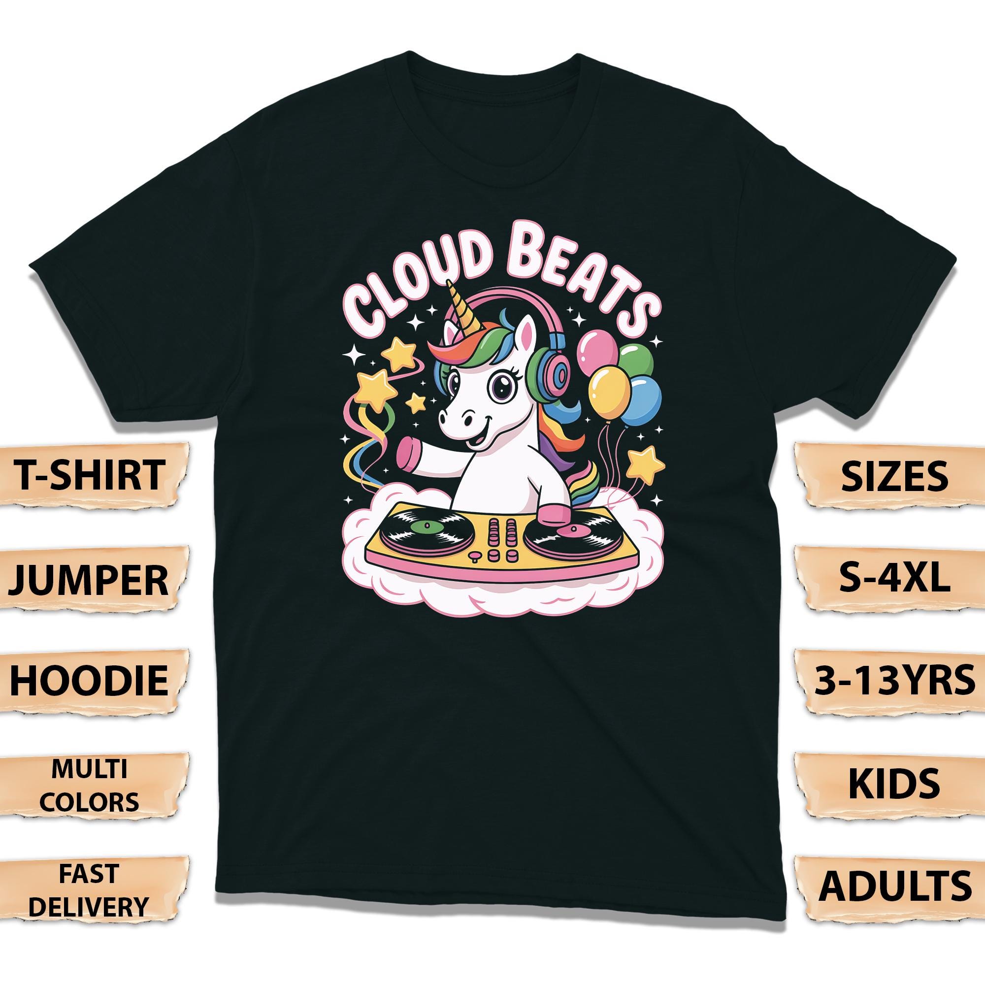 Dj unicorn - Etsy Österreich, image size:2000x2000