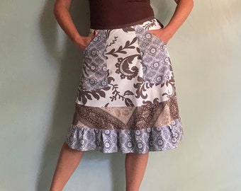 skirt, wrap, white, handmade, great gift idea, one size fits most (small to large)