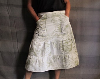 Wrap Skirt with pockets  - handmade, gift idea, one size fits most (small to large)