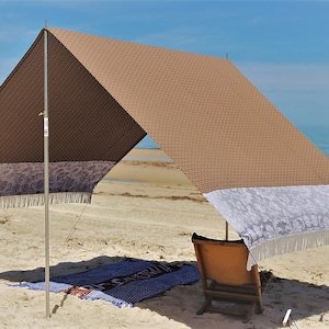Sombra de praia, barraca de sombra, verão