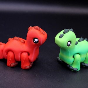 Tiny Brontosaurus – 3D Printed Mini Dino – Cute Fidget Toy, Desk Pet, Gift for Dinosaur Lovers & Paleontologists