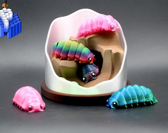 Articulated Isopod – 3D Printed Pill Bug Desk Companion