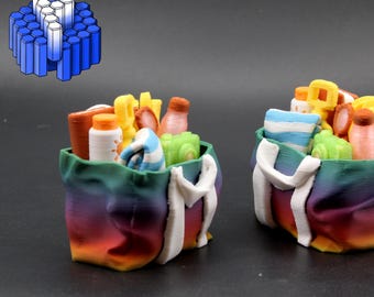 3D Printed Summer Beach Bag Clicker – Fidget Desk Accessory