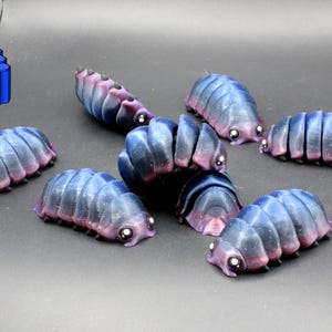 Articulated Galactic Isopod – 3D Printed Cosmic Pill Bug Collectible