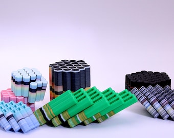 StrataStack Hex Fidget | Quiet Tactile Fidget for Adults | Sensory Fidget for Focus & Calm |Gradient Desk Fidget