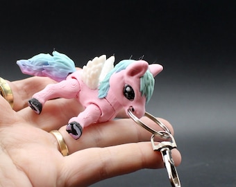 Articulated Mini Pegasus – Gradient Mane and Tail Collectible Figurine | Limited run