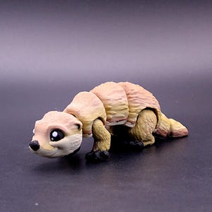 Mini River Otter – Articulated 3D Printed Fidget Critter – Cute Otter Desk Buddy or Sensory Gift