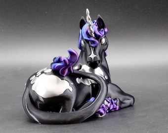 Midnight Galaxy Unicorn Pen Holder – 3D Printed Fantasy Desk Organizer, Celestial Unicorn Decor