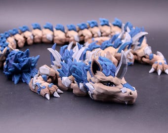 Dragón unicornio personalizado: criatura fantástica articulada impresa en 3D