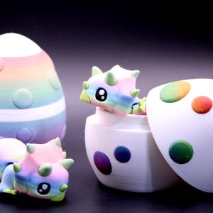 Adorable 3D-Printed Triceratops – With Optional Egg