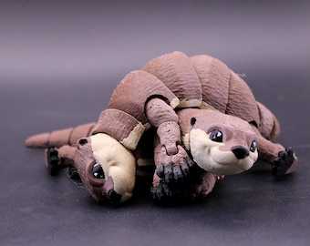Beeldje rivier- of zeeotter – 3D-geprint gelede bureauhulp of verzamelcadeau