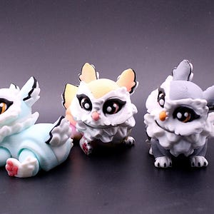 Mini Owlbear Figurine, DnD Familiar, Articulated TTRPG Miniature, Fantasy Monster Gift, 3D Printed DnD Critter, Owlbear Cub Mini