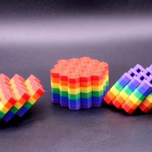 StrataStack Hex Fidget – 3D Printed Sensory Desk Companion for Focus & Relaxation