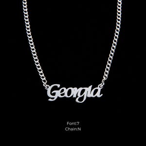 925 Sterling Silber personalisierte Namenskette, individuelles Geschenk für Brautjungfern, Massivsilber winziger Namenskette, einzigartiger personalisierter Schmuck