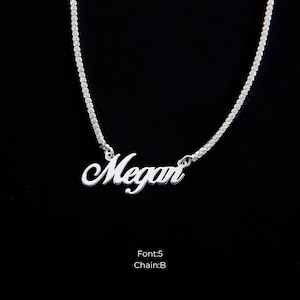 925 Sterling Silber personalisierte Namenskette, individuelles Geschenk für Brautjungfern, Massivsilber winziger Namenskette, einzigartiger personalisierter Schmuck