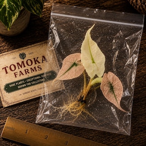 Alocasia Venom Pink Albo — Tissue Culture Plant | Rare Collector Specimen Import | Tomoka Farms