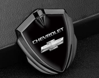 Chevrolet Metal Shield Fender Emblem Domed Epoxy Sticker Self-Adhesive Resin Logo Rear Window Car Badge