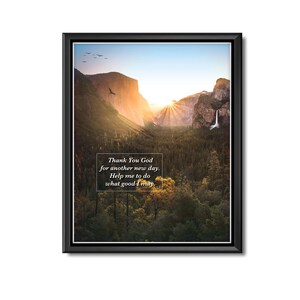 Gratitude Prayer Art Print, 8x10, unframed. No AI used, only HI (Human Intelligence).