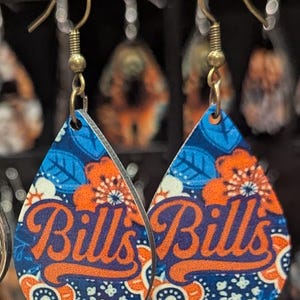 Buffalo bills earrings