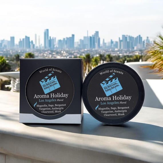 Los Angeles Scented Soy Candle: Floral Aroma, 30 Hr Burn
