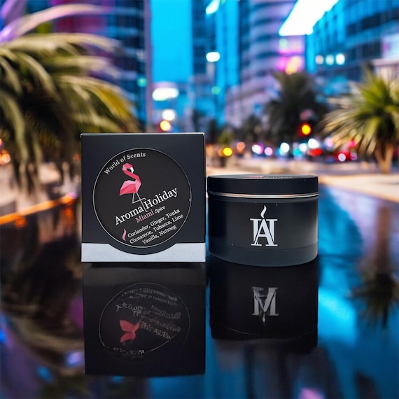 Miami Scented Soy Candle: Hispanic Spice Fragrance