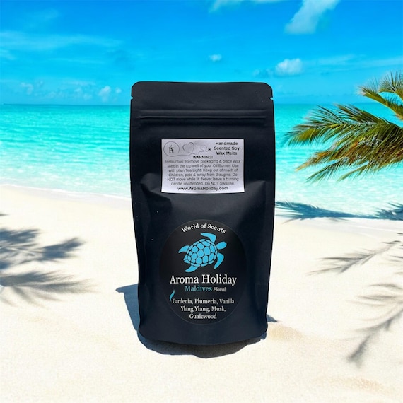 Maldives Scented Soy Wax Melt: Floral Home Fragrance