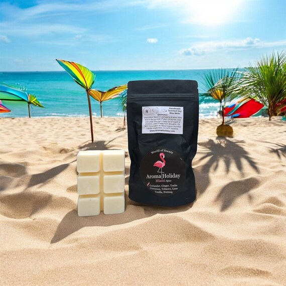 MIAMI Scented Soy Wax Melt Pack, Hispanic Fragrance, Anniversary, House Warming, Home Fragrance Gift