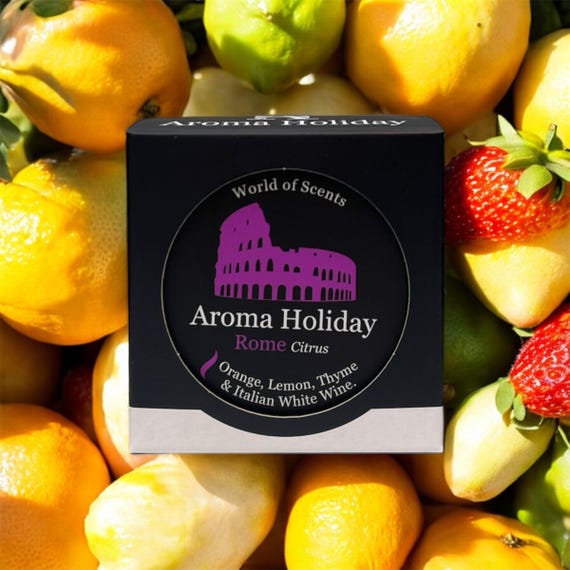 Rome Citrus Scented Soy Candle: Orange, Lemon & Thyme