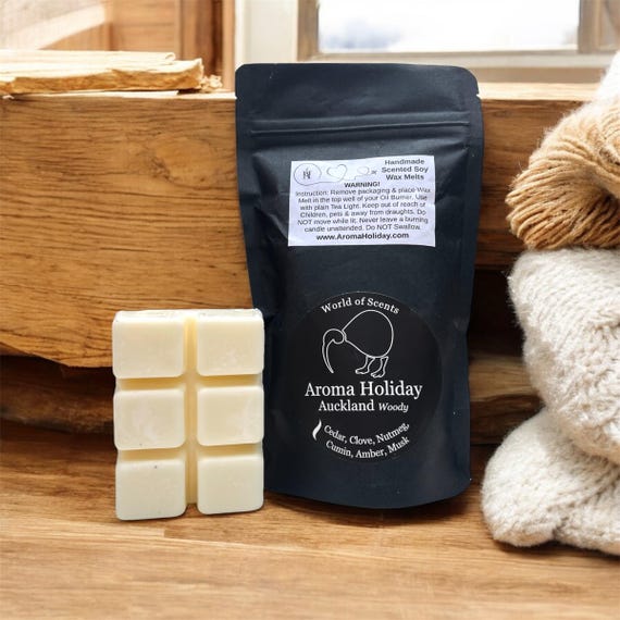 AUCKLAND Scented Soy Wax Melt Pack, Woody , Christmas, Anniversary, House Warming, Home Fragrance Gift