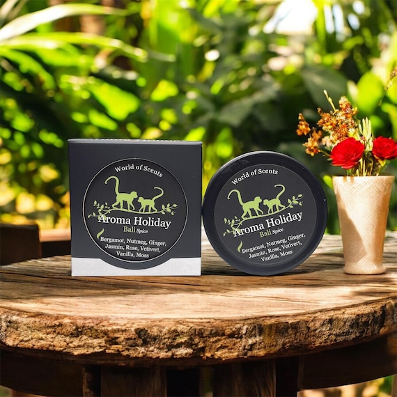 Bali Spice Scented Soy Candle: Spicy Asian Home Fragrance