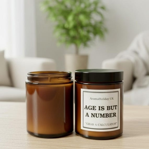 Funny Birthday Candle: Citrus Scented Soy Wax, U.K. Made