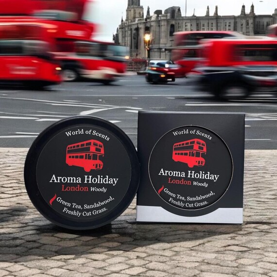 LONDON Scented Soy Candle Home Fragrance Gift, English Capital , Anniversary, Travel, Wedding, Honeymoon Gift