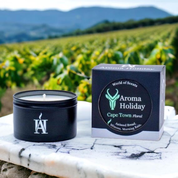 CAPE TOWN Scented Soy Candle: South Africa Floral Essence