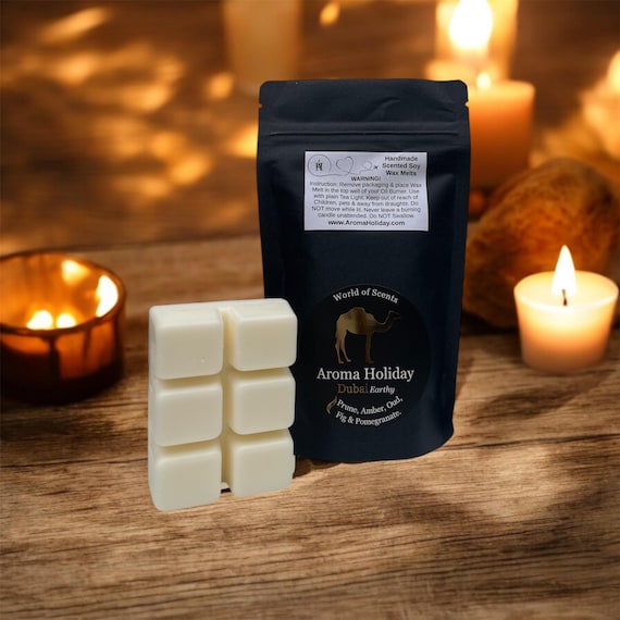 Dubai Scented Soy Wax Melt 2-Pack: Eastern Oud, Fig & Prune
