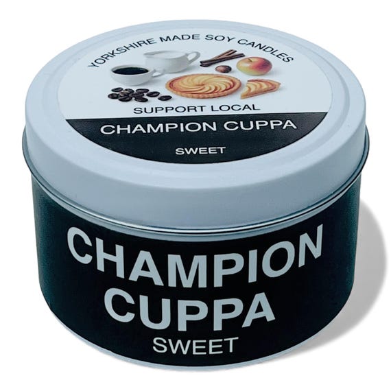 Yorkshire Scented Soy Candle: Apple, Cinnamon, Coffee - 30 Hr Burn