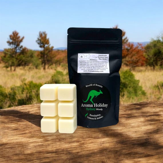 Sydney Scented Soy Wax Melt 2-Pack: Eucalyptus, Lemon & Amber
