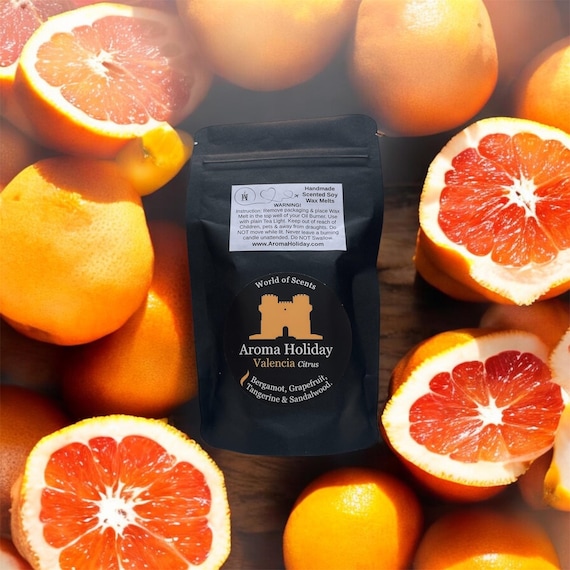 Valencia Citrus Soy Wax Melt 2-Pack: Spanish Zest Home Fragrance